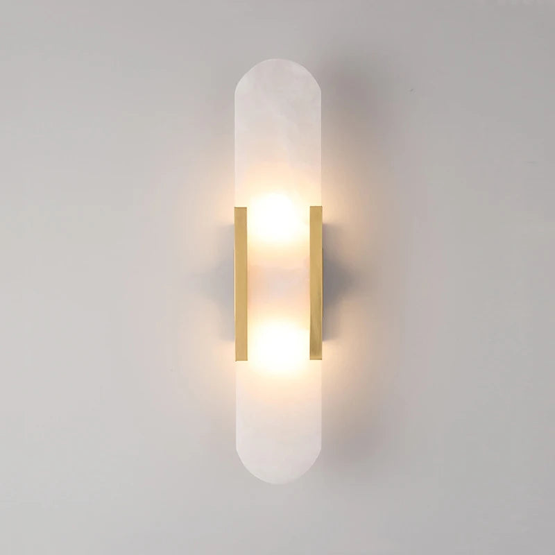 Emily Wall Light - Alabaster & Gold