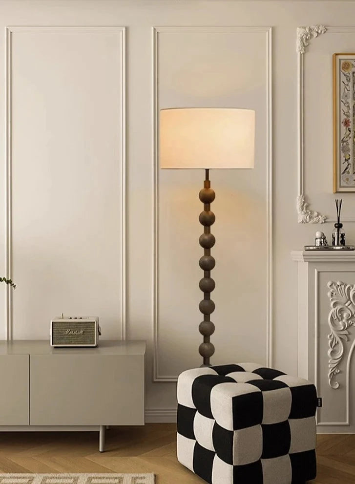 Caterina Floor Lamp - Dark Wood