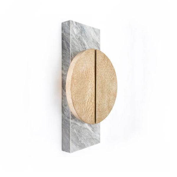 Marco Wall Light - Grey Marble & Gold