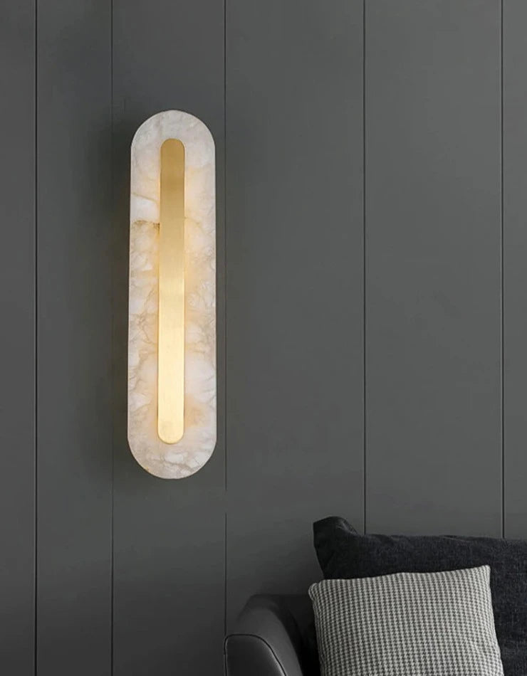 Isabella Wall Light - Alabaster & Gold