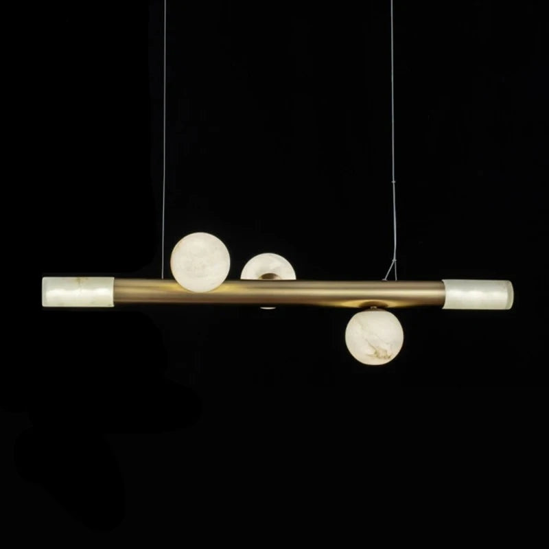 Giorgio Chandelier - Alabaster & Gold