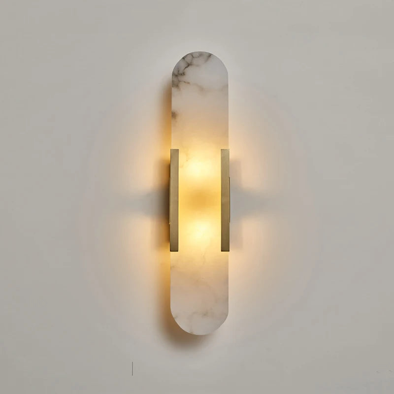 Emily Wall Light - Alabaster & Gold