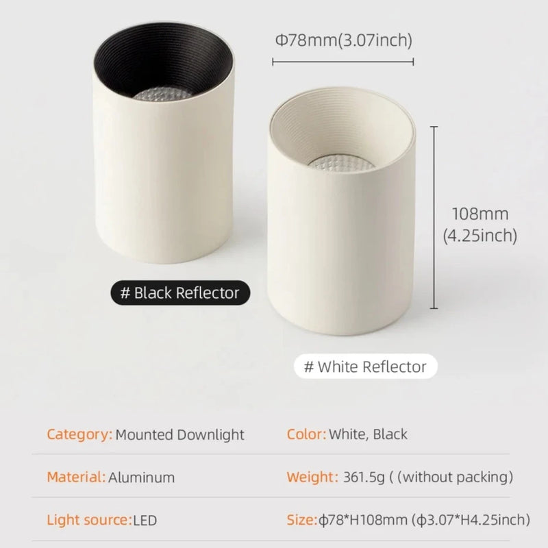 Minima Surface LED Downlight - White