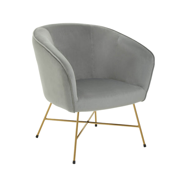 Soren - Armchair - Grey Velvet