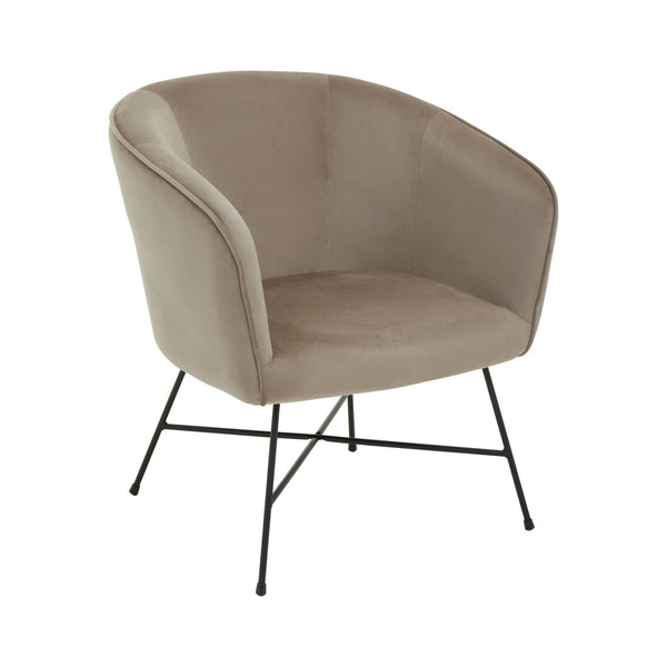 Soren - Armchair - Mink Velvet