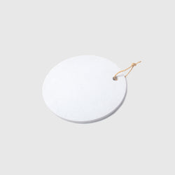 Tempor - White Marble Round Tray