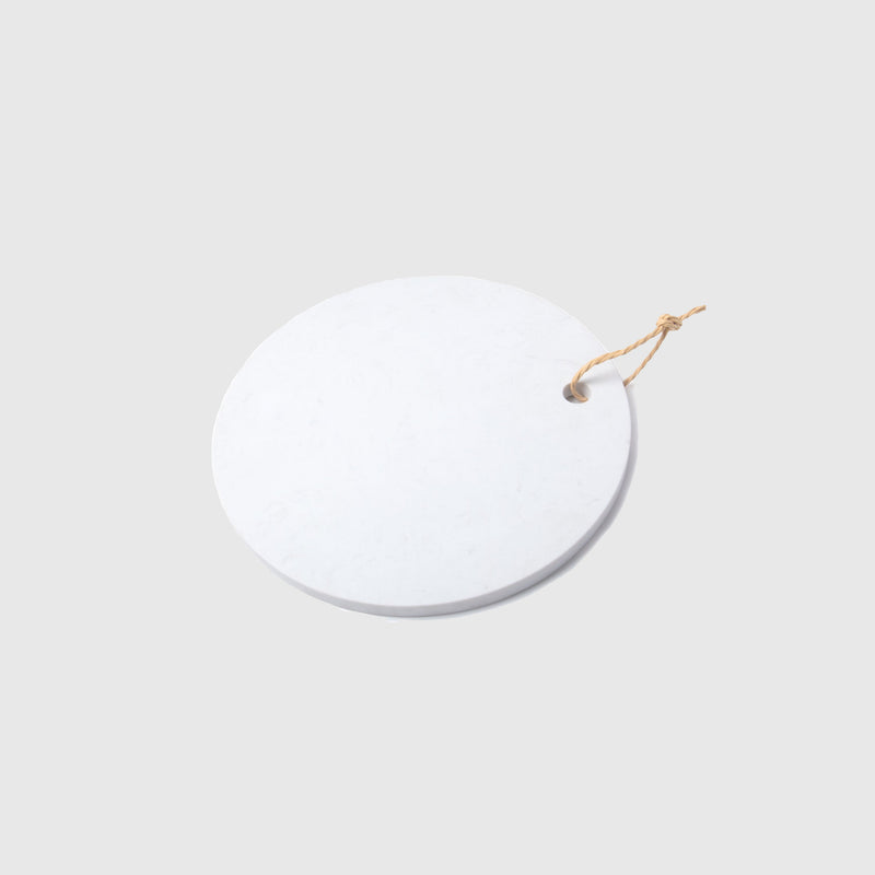 Tempor - White Marble Round Tray