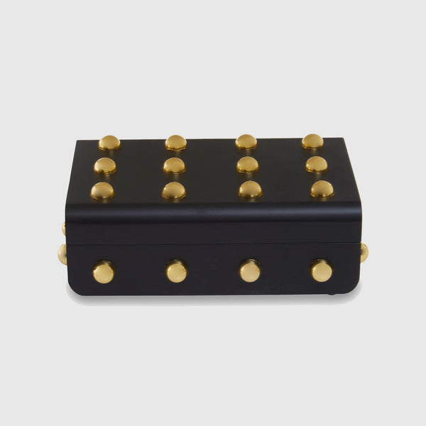 Viola - Black & Gold Jewellery Box - Large