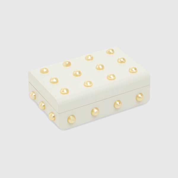 Viola - White & Gold Jewellery Box - Large