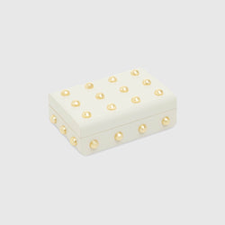 Viola - White & Gold Jewellery Box - Small