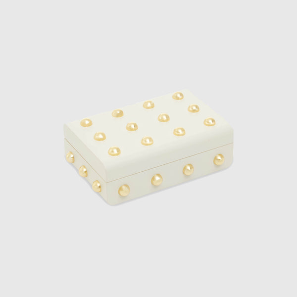 Viola - White & Gold Jewellery Box - Small